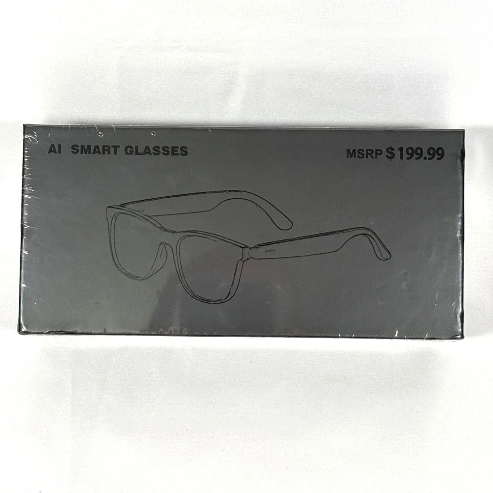 DMES AI Smart Glasses Unisex OS Black SYX-23(AI) Bluetooth Hi-Fi Audio New